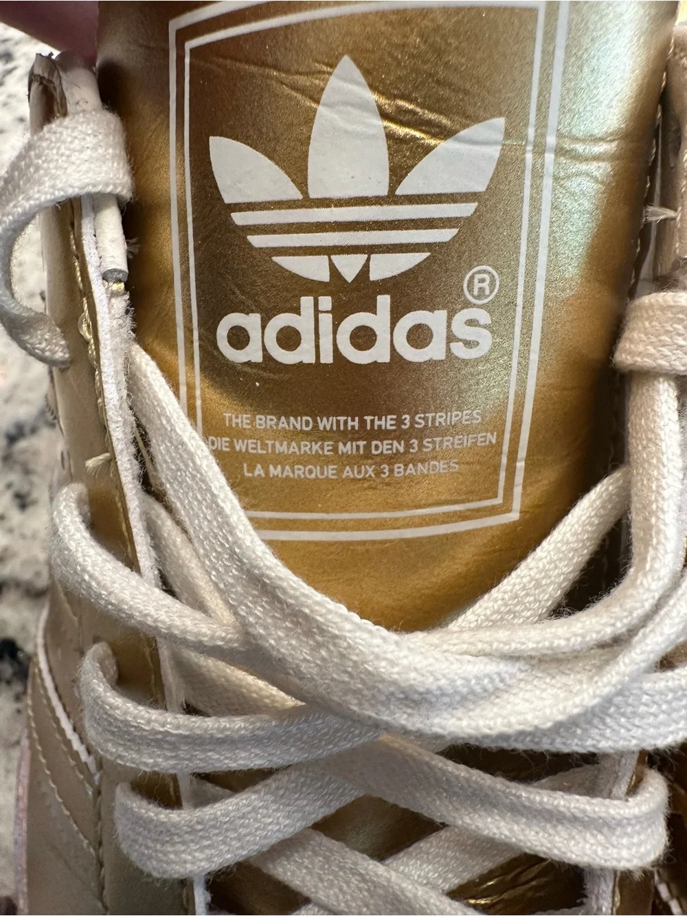 Adidas Originals 80's Metallic S82742Size 6.5 GOLD